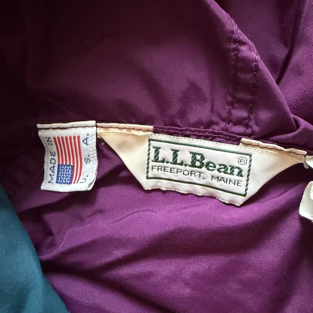 LL Bean Aztec Pullover Anorak Windbreaker Made in USA VTG 90s Ladies M - Picture 5 of 6